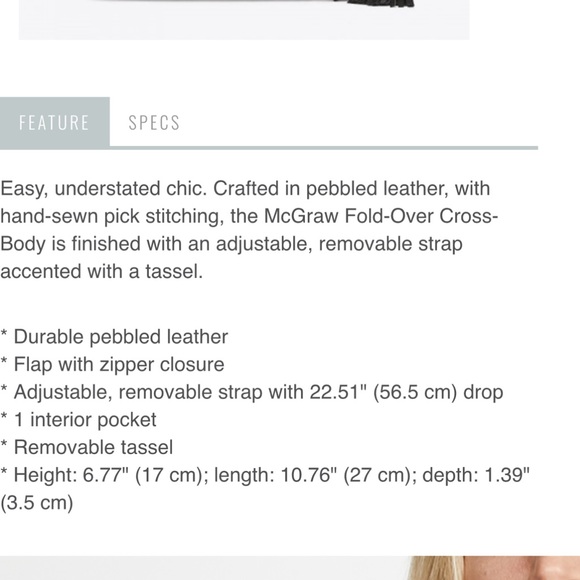 Tory Burch McGraw fold over crossbody bag - Picture 10 of 10